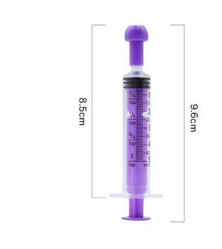 Pet Colorful Plastic Syringe Feeder Plastic Syringe