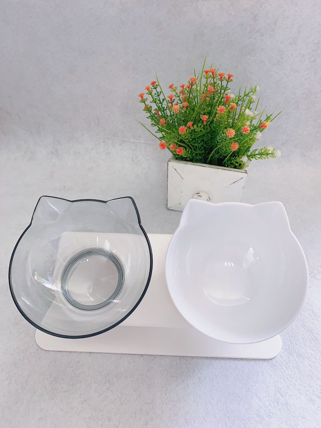 Non-Slip Double Bowl