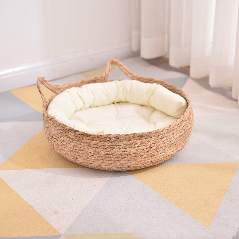 Pu Cao Teng Woven Pet Cat Nest