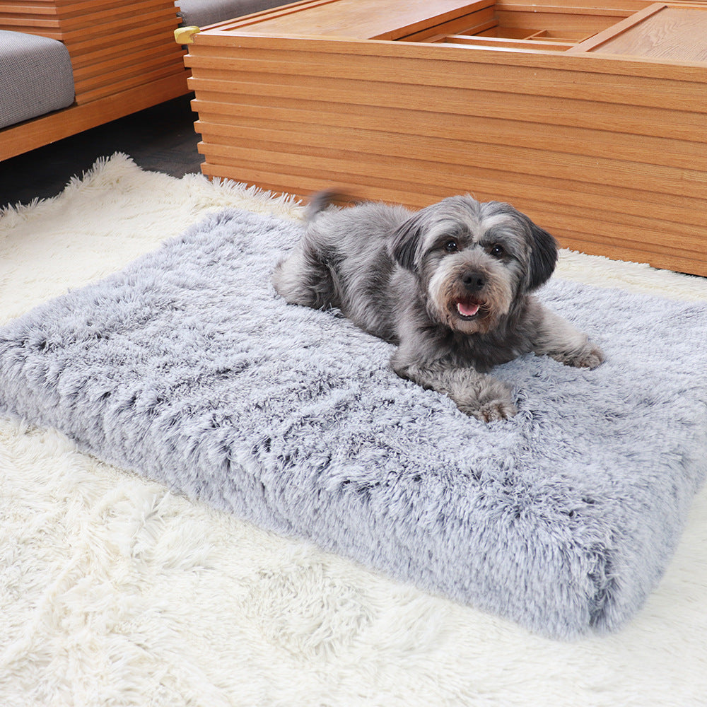 Plush Square Pet Bed / Wave Memory Foam Sofa