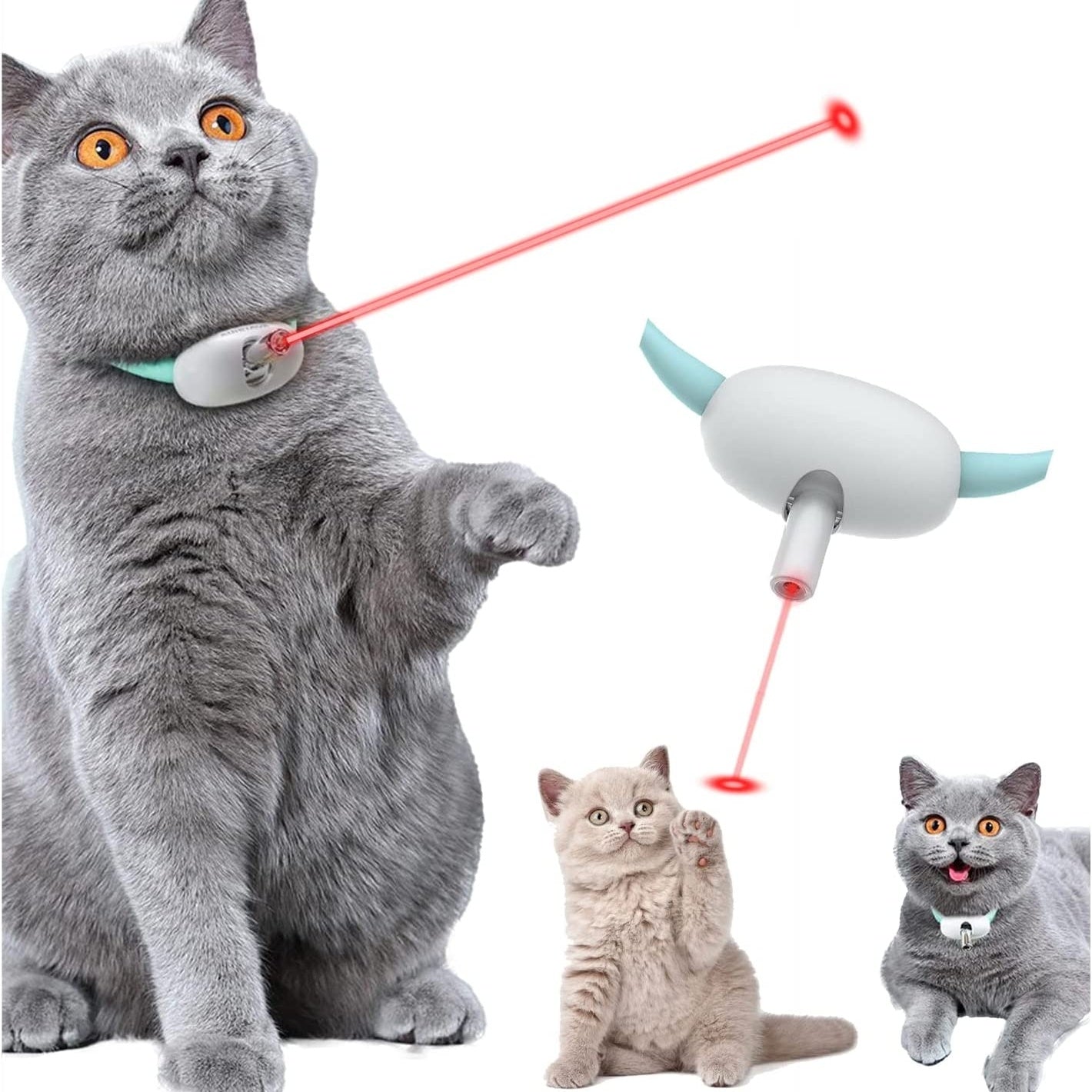 Automatic Cat Laser Toy Collar