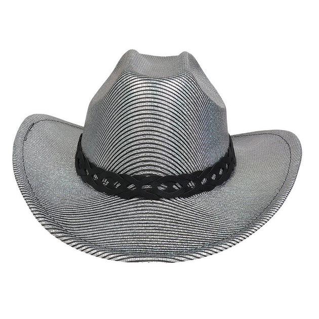 Pearlescent Cowboy Hat Ball Party Topper Performance Props Cap