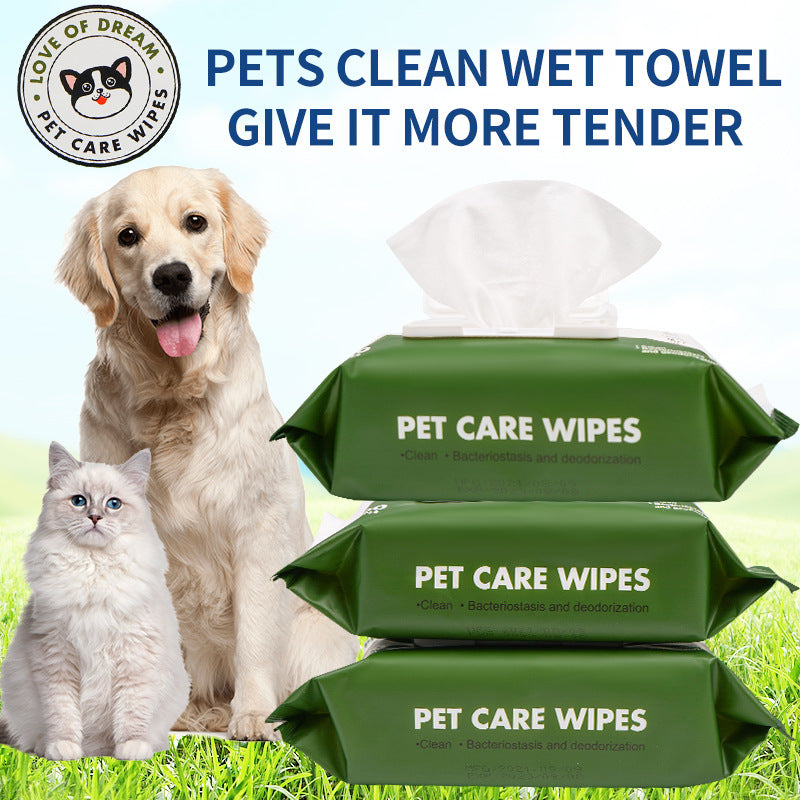 Pet Cat Tear Stain Cleaning Wipes