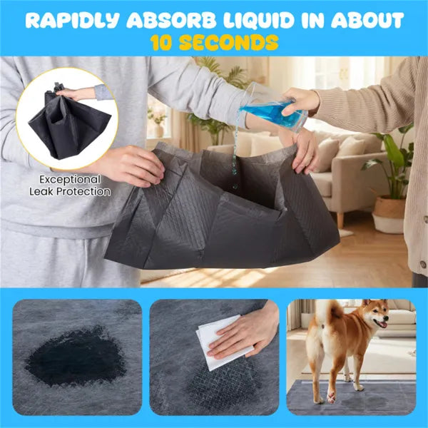 150 Pack Charcoal Dog Pee Pads 24