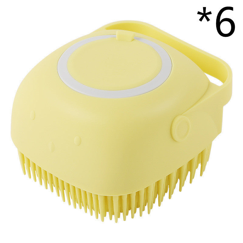 Silicone Bath Brush with Shampoo Dispenser
