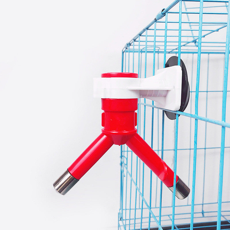 Hangable Pet Waterer Head Can Be Inserted Into The Bottle