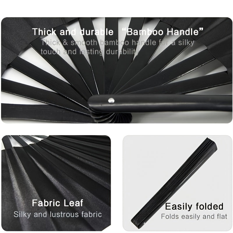 Portable Folding Clacking Fans For Line Dancing, Raves,Decorations