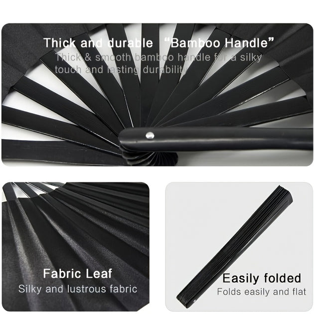 Portable Folding Clacking Fans For Line Dancing, Raves,Decorations