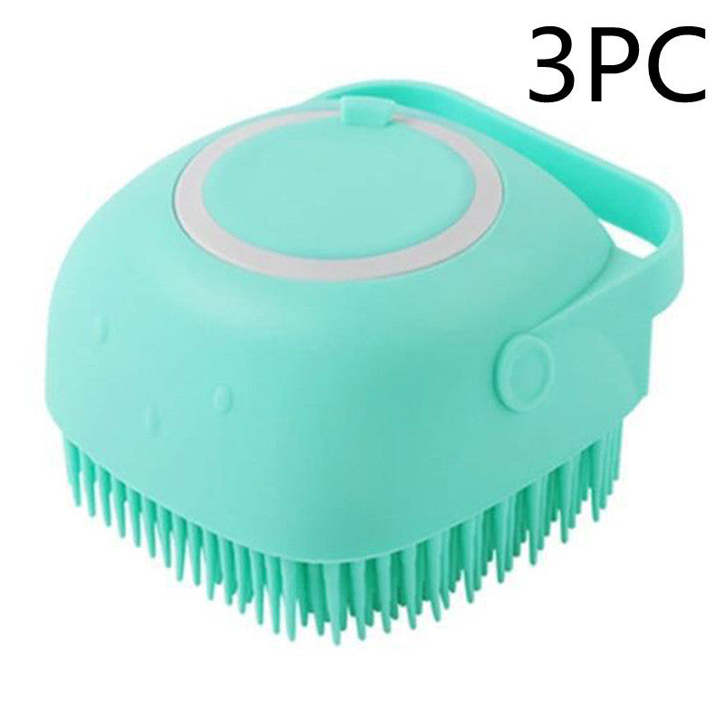 Silicone Bath Brush with Shampoo Dispenser