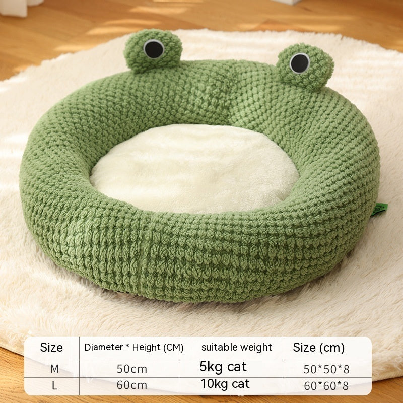 Frog Plush Nest Bed