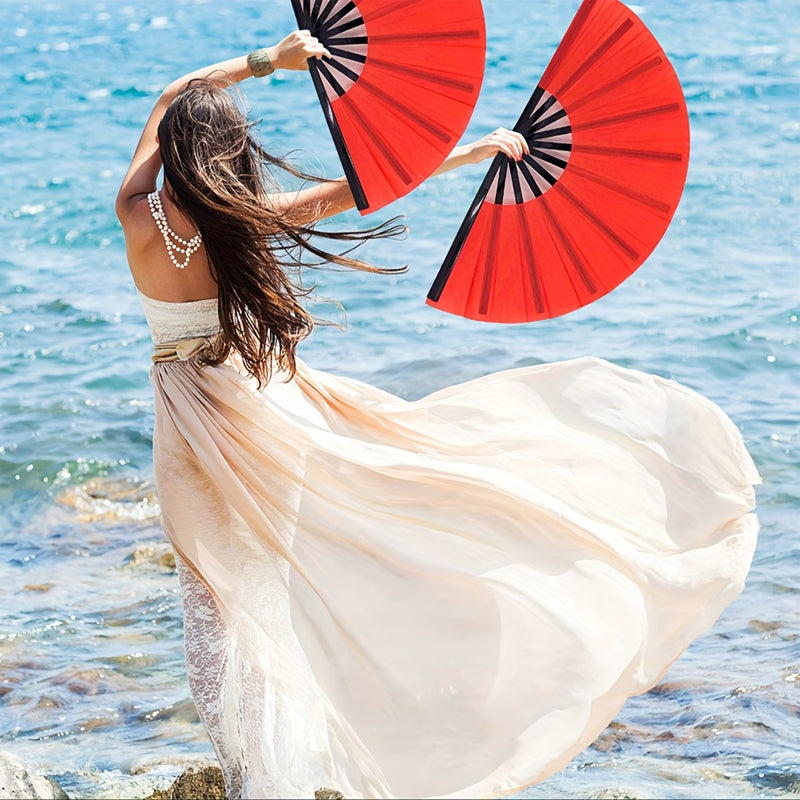 Portable Folding Clacking Fans For Line Dancing, Raves,Decorations