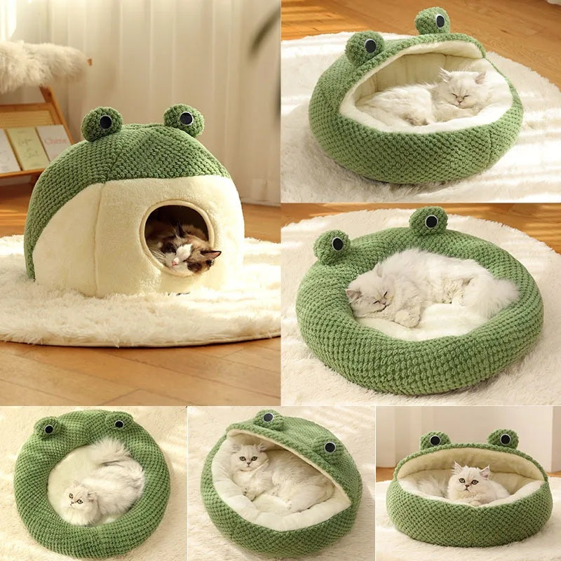 Frog Plush Nest Bed