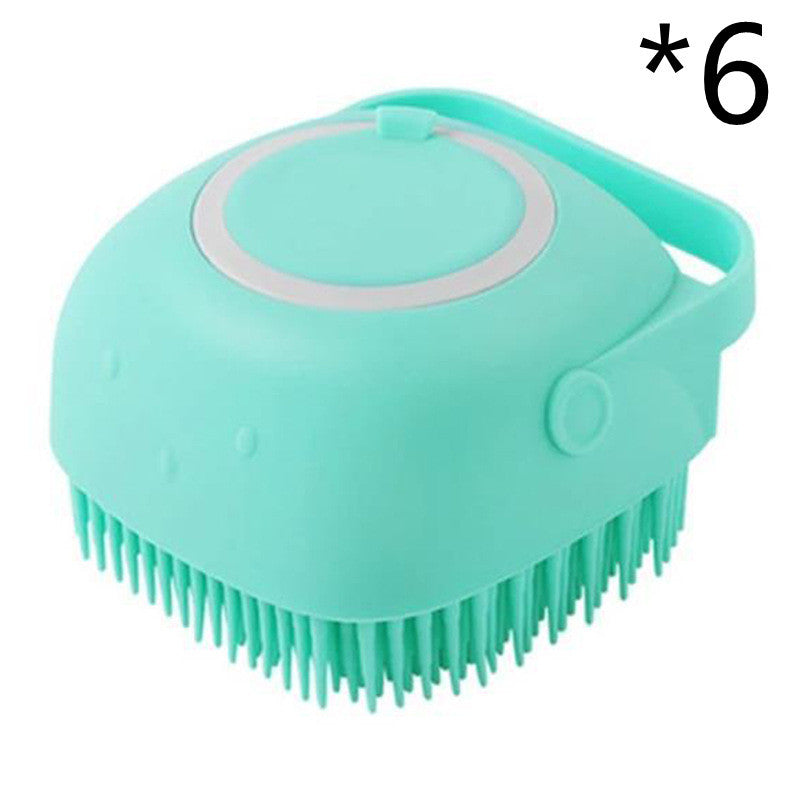 Silicone Bath Brush with Shampoo Dispenser