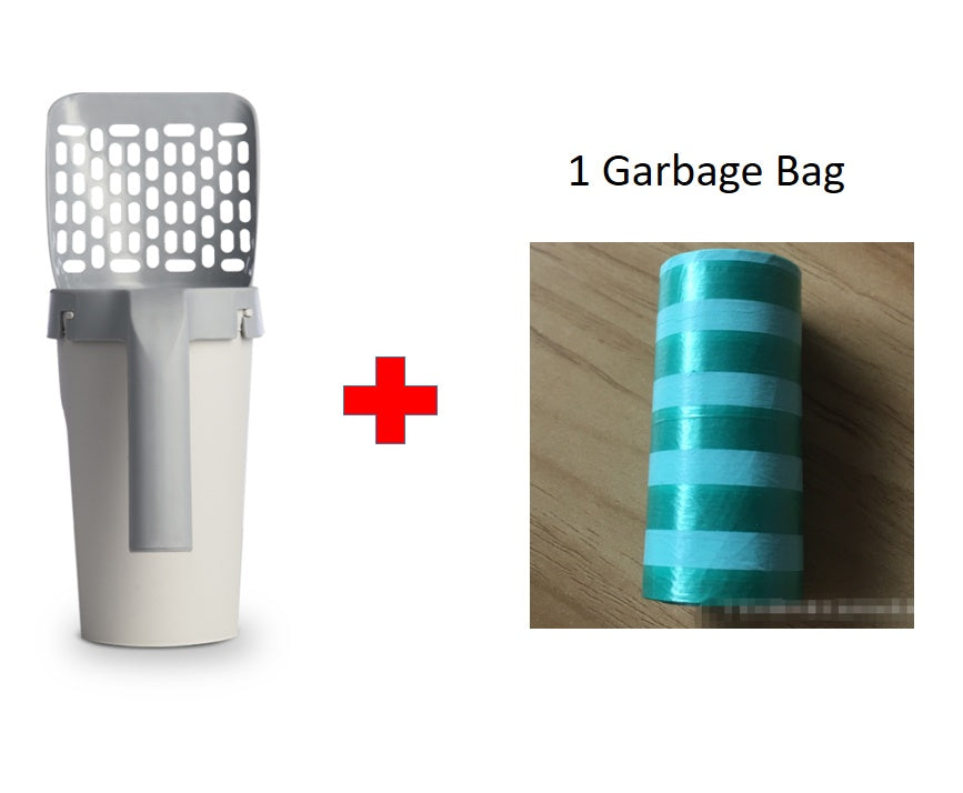 Litter Shovel Set with Integrated Storage Box Organizer