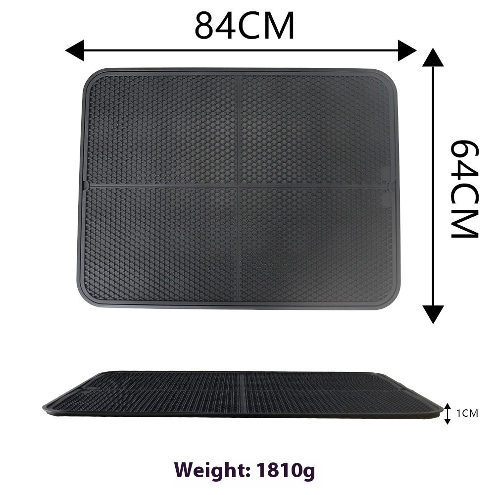 Oversized Double-layer Silicone Pet Cat Litter Mat