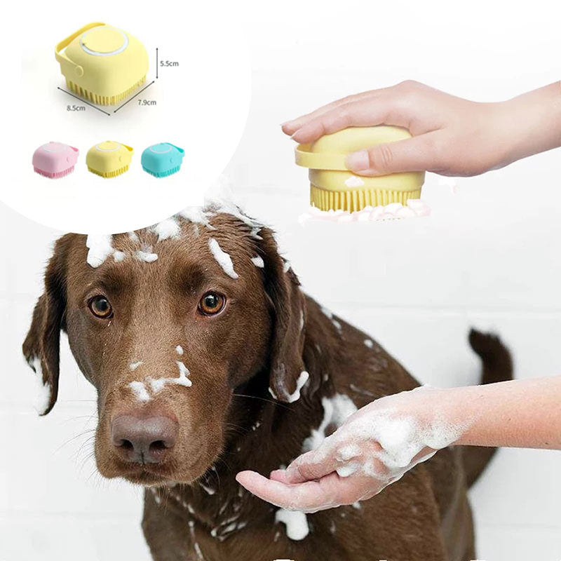 Silicone Bath Brush with Shampoo Dispenser