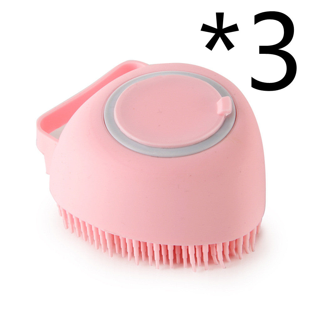 Silicone Bath Brush with Shampoo Dispenser