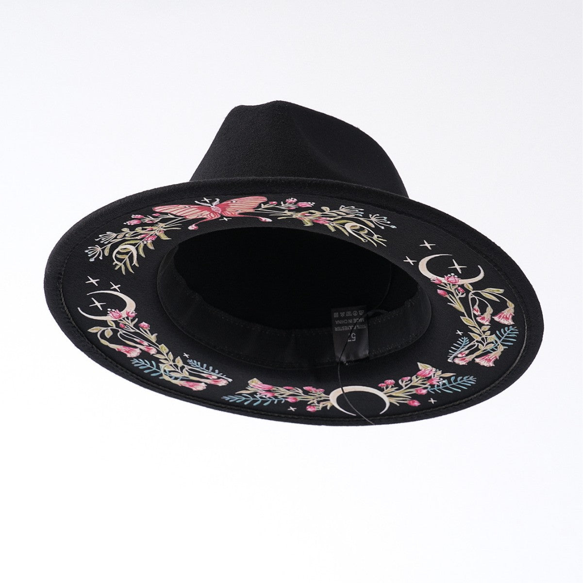 Colorful Printed Felt Hat Western Cowboy Hat