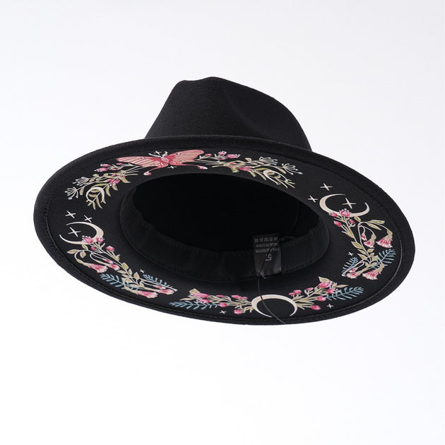Colorful Printed Felt Hat Western Cowboy Hat