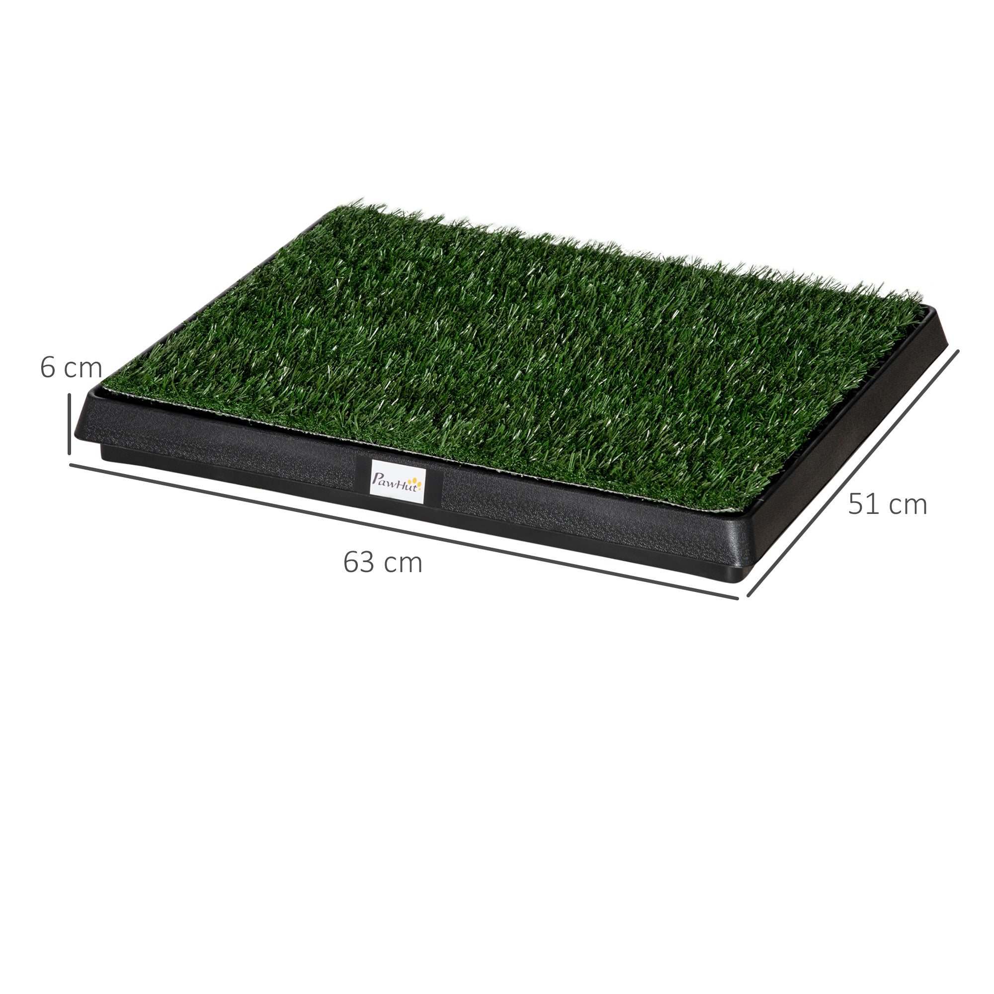 PawHut Indoor Pet Dog Toilet Mat Potty Tray Training Grass Restroom With Tray And Loo Pad