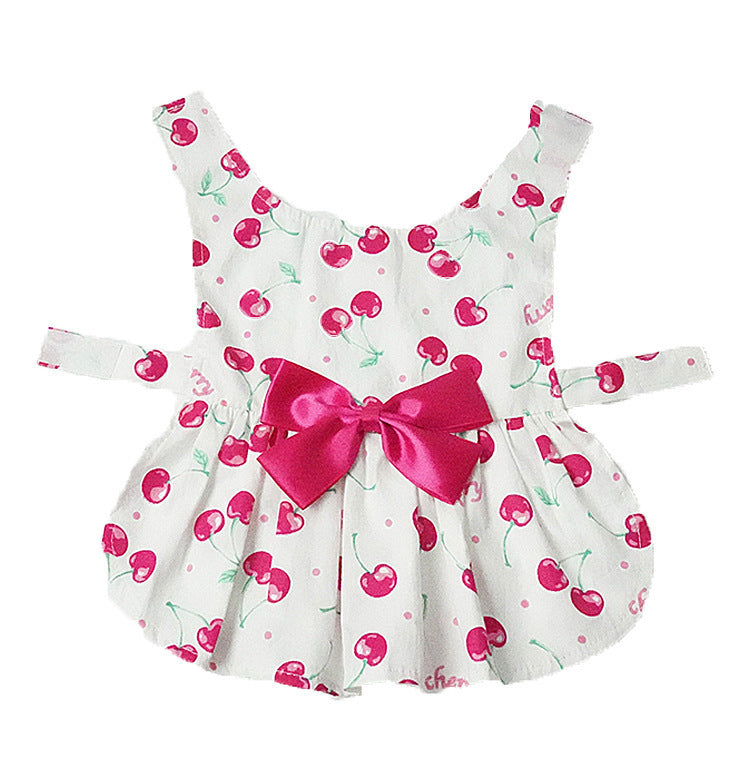 [not suitable] Floral Dress with Bow Skirt