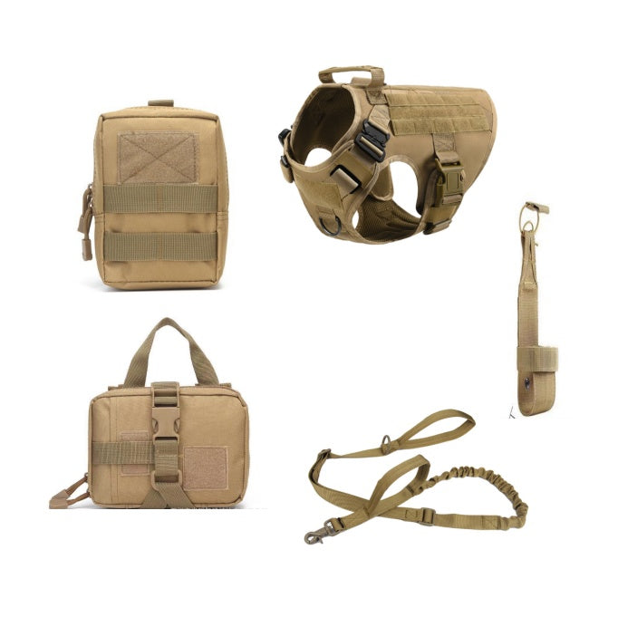 Wild Paws™ Strike-Team Tactical Harness & Bungee Leash Set