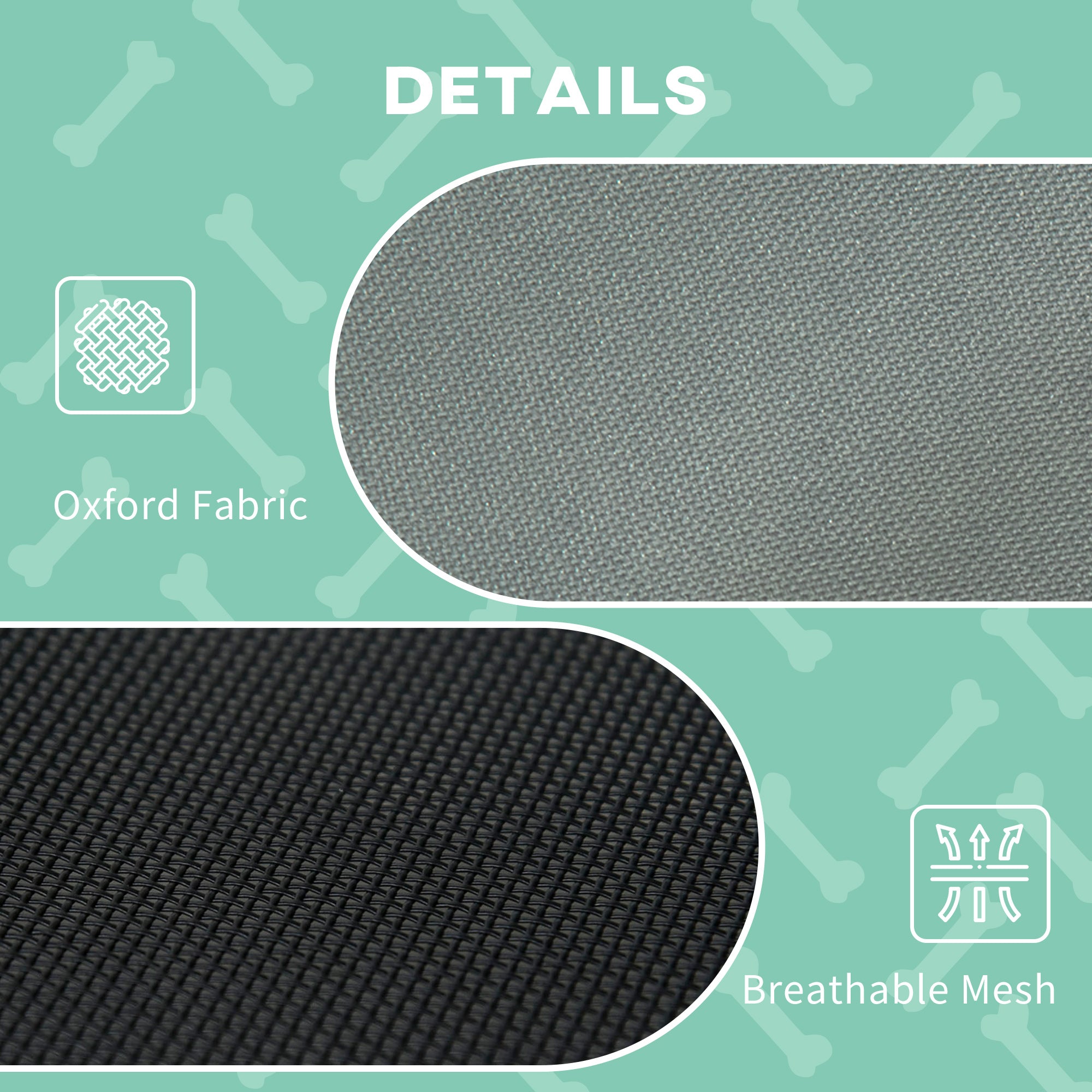 Elevated Dog Bed With Removable Canopy, Outdoor Dog Cot With UV Protection Canopy Shade, 24 Inch Pet Bed For Camping, Gray