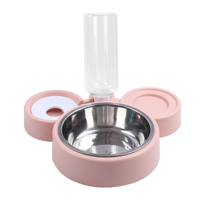Pet Drinking Water Feeder Stainless Steel Cat Bowl