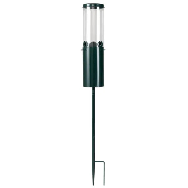 Standing Bird Feeder Squirrel-Proof, 4 Feeding Port With Perches Heavy-Duty Metal & PC Construction