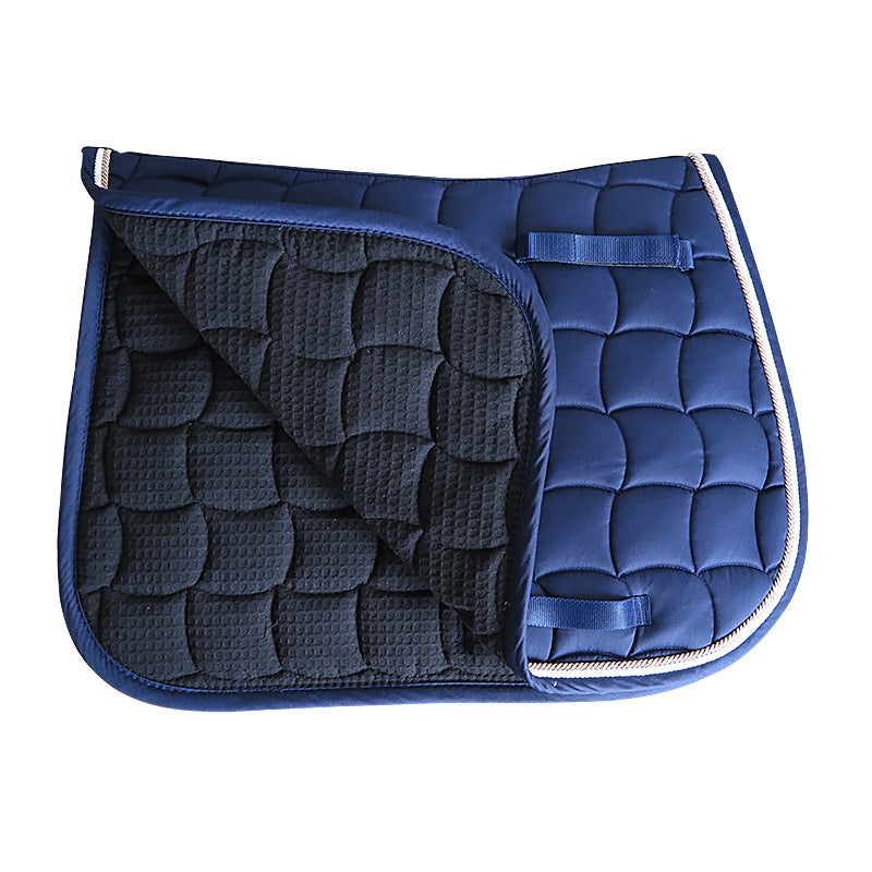 Polyester Cotton Saddle Pad Sweat Pad 300g Cotton Filling, Double Rolling Rope