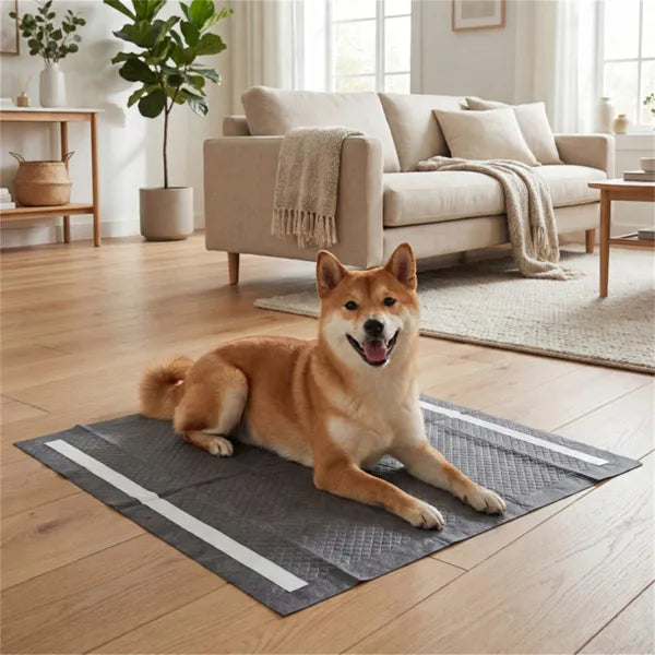 150 Pack Charcoal Dog Pee Pads 24"x24", 6-Layer Ultra Absorbent Pet Training Pads With Odor Control