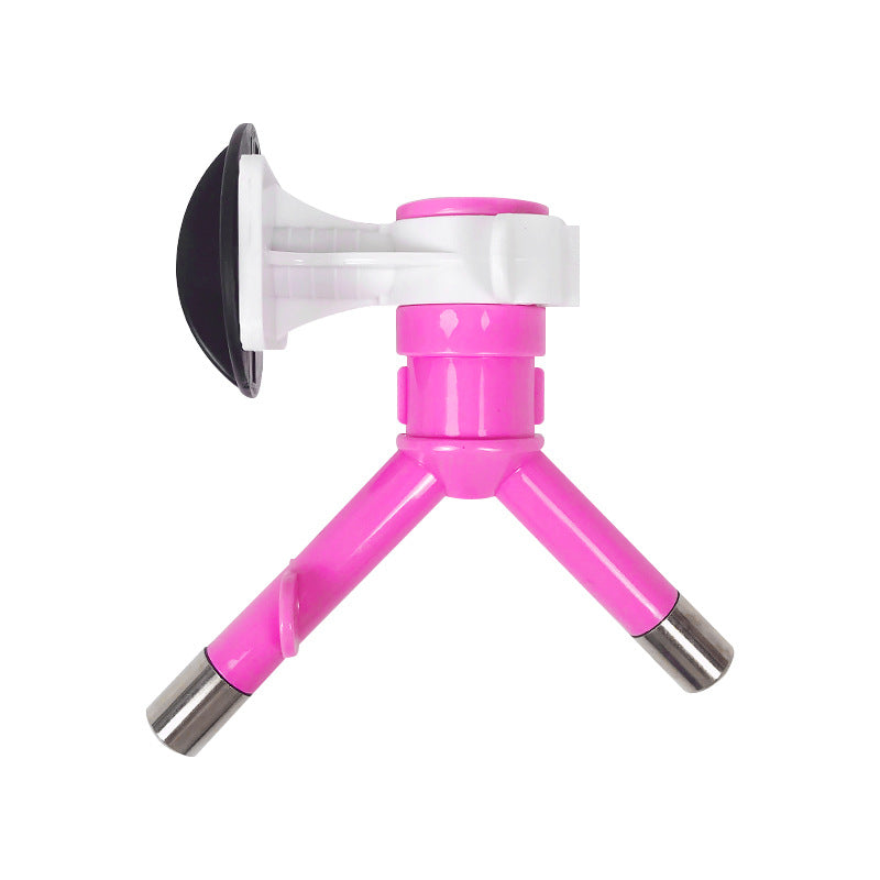 Hangable Pet Waterer Head Can Be Inserted Into The Bottle