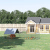 10’ x 20’ x 6.5’ Chicken Coop Cage, Outdoor Hen House w/Cover & Lockable Door