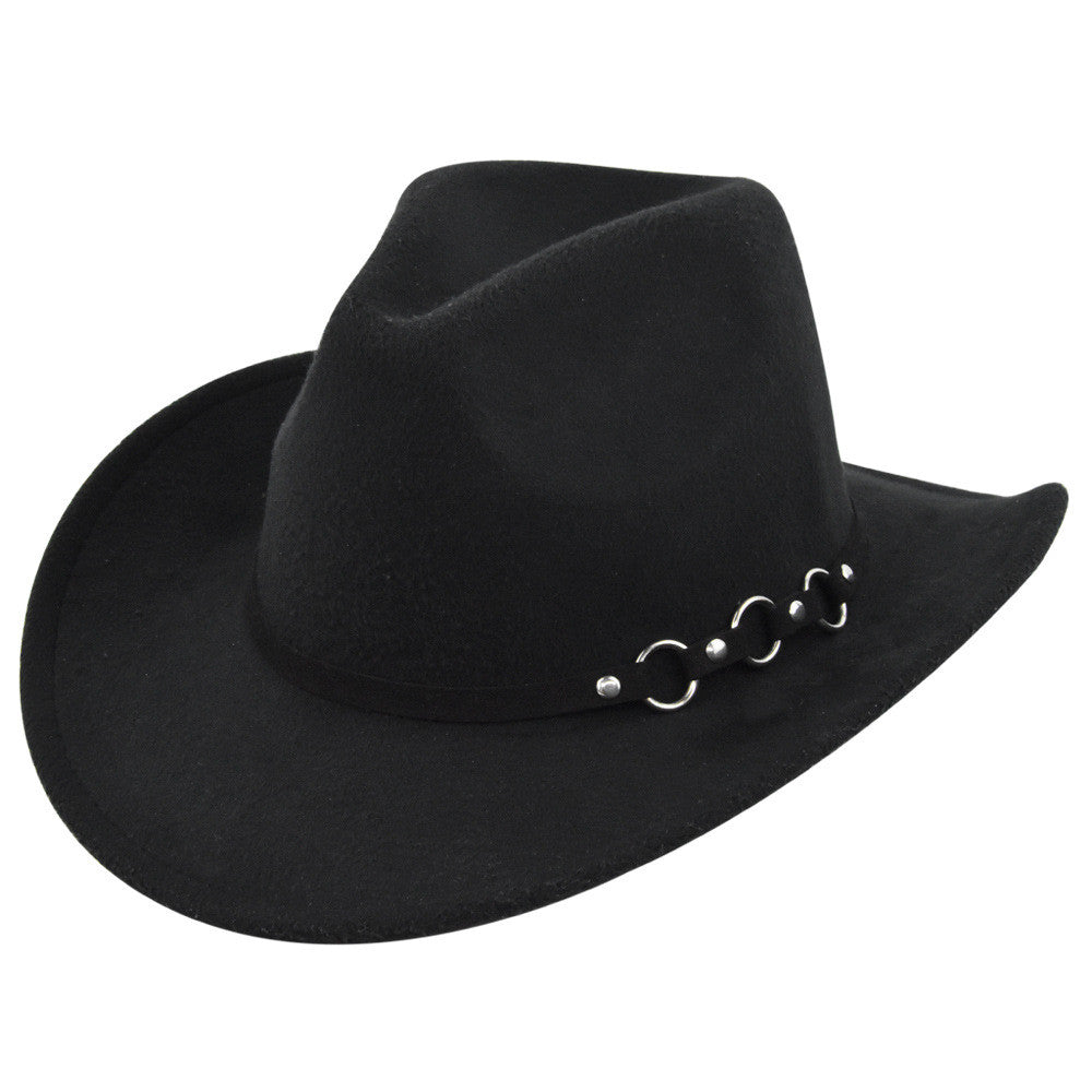 Retro Ethnic Vintage Jazz Denim Felt Hat