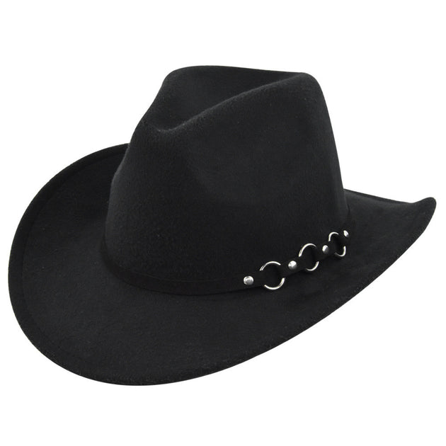 Retro Ethnic Vintage Jazz Denim Felt Hat