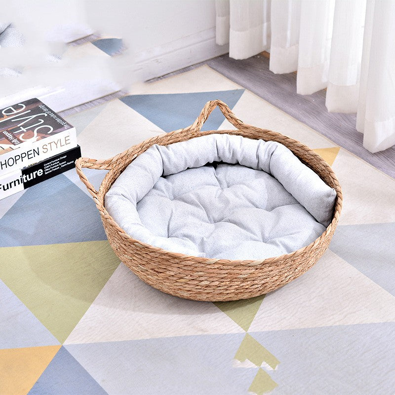 Pu Cao Teng Woven Pet Cat Nest