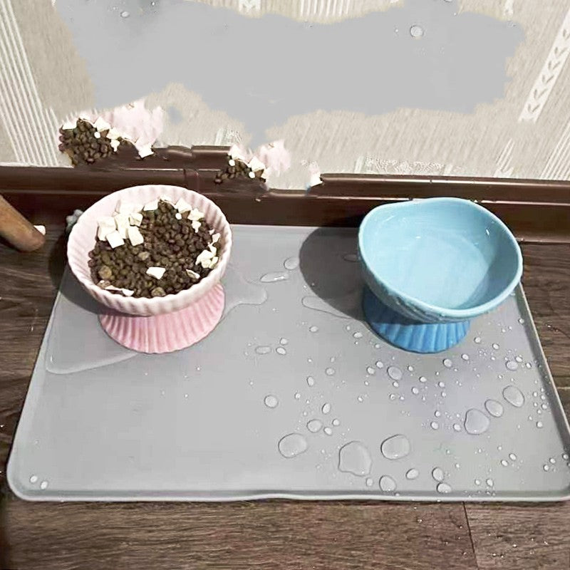 Pet Meal Pad Silicone Waterproof Anti-slip And Leak-proof