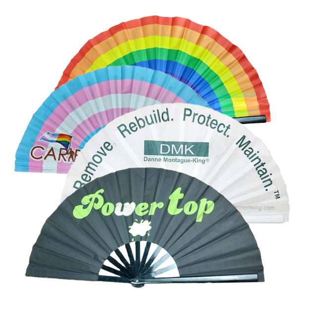 Black Plastic Fans Support Merchandise Kung Fu Fan