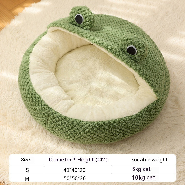 Frog Plush Nest Bed