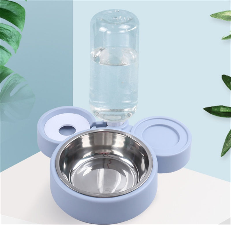 Pet Drinking Water Feeder Stainless Steel Cat Bowl