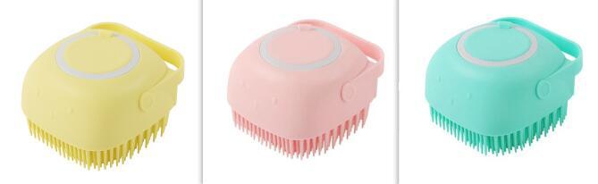 Silicone Bath Brush with Shampoo Dispenser