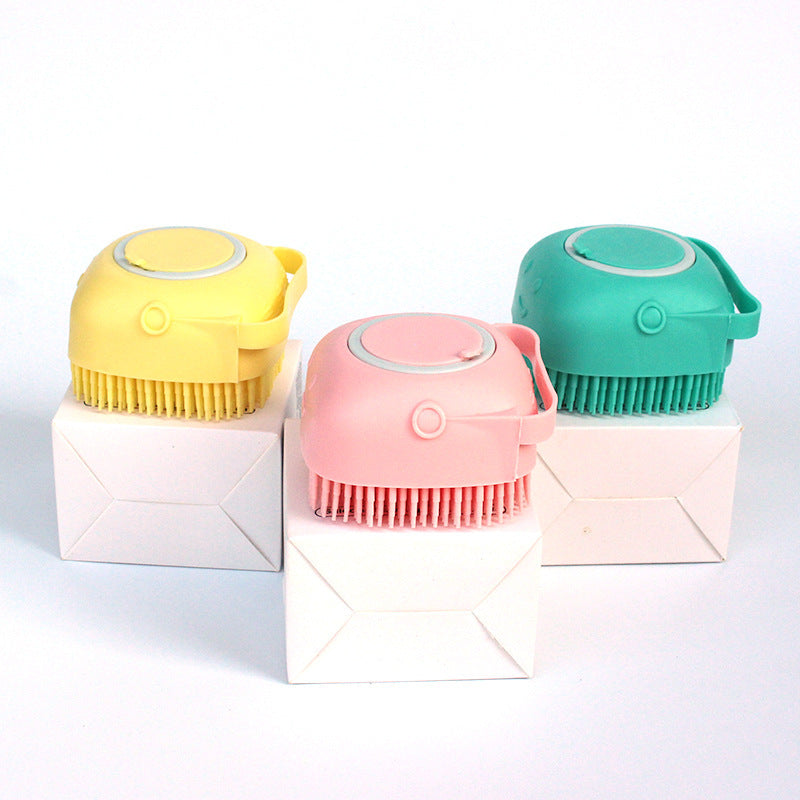 Silicone Bath Brush with Shampoo Dispenser