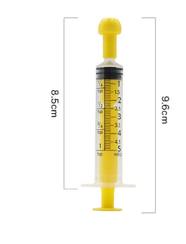 Pet Colorful Plastic Syringe Feeder Plastic Syringe