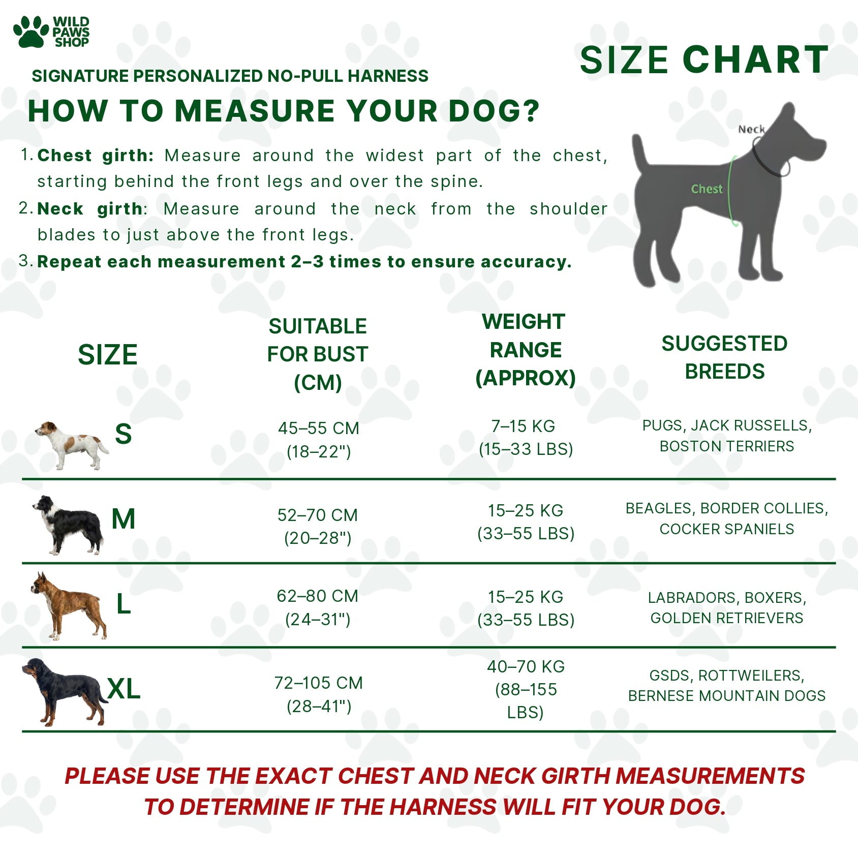 Wild Paws™ Signature Personalized No-Pull Harness